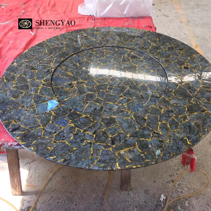 كونترتوب اللابرادوريت | سطح طاولة من الأحجار شبه الكريمة | سعر المصنع