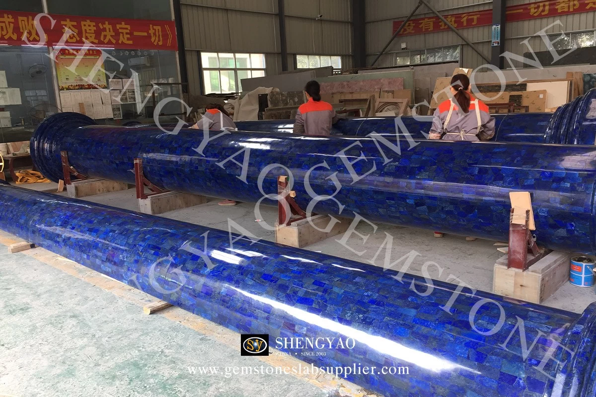 Natural lapis lazuli Colunm