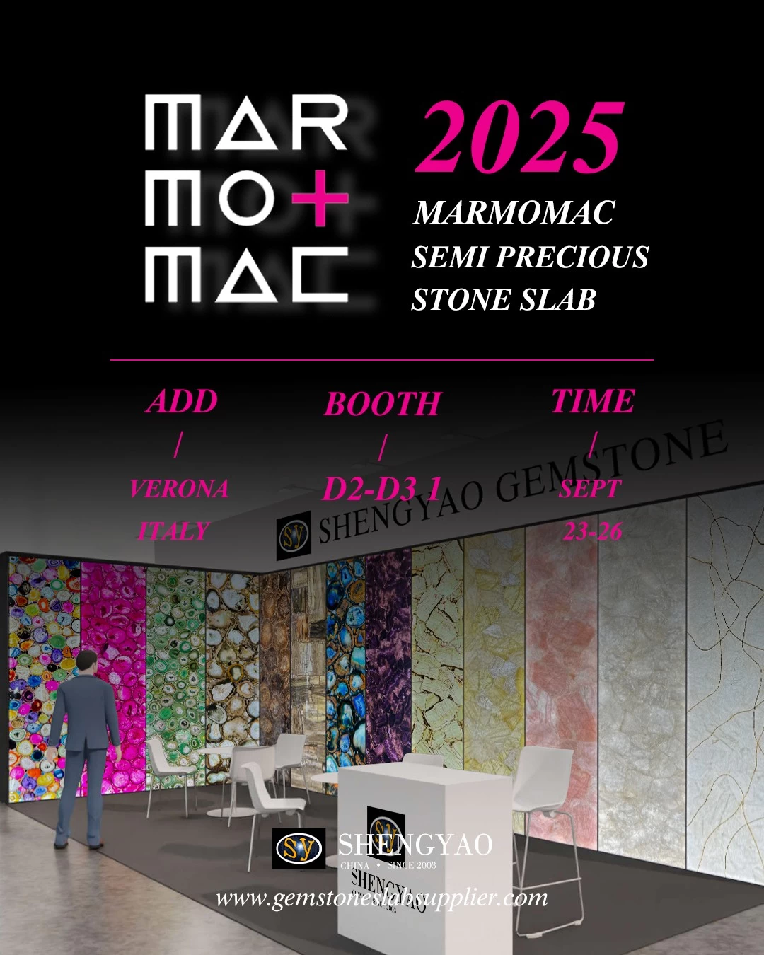 2025 Marmomac shengyao gemstone
