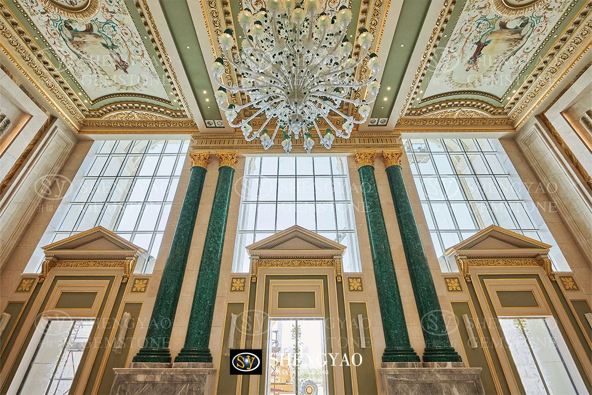 Green Malachite columns