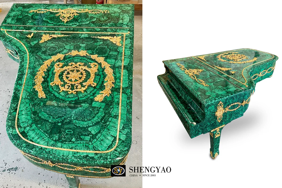 Malachite Art Piano