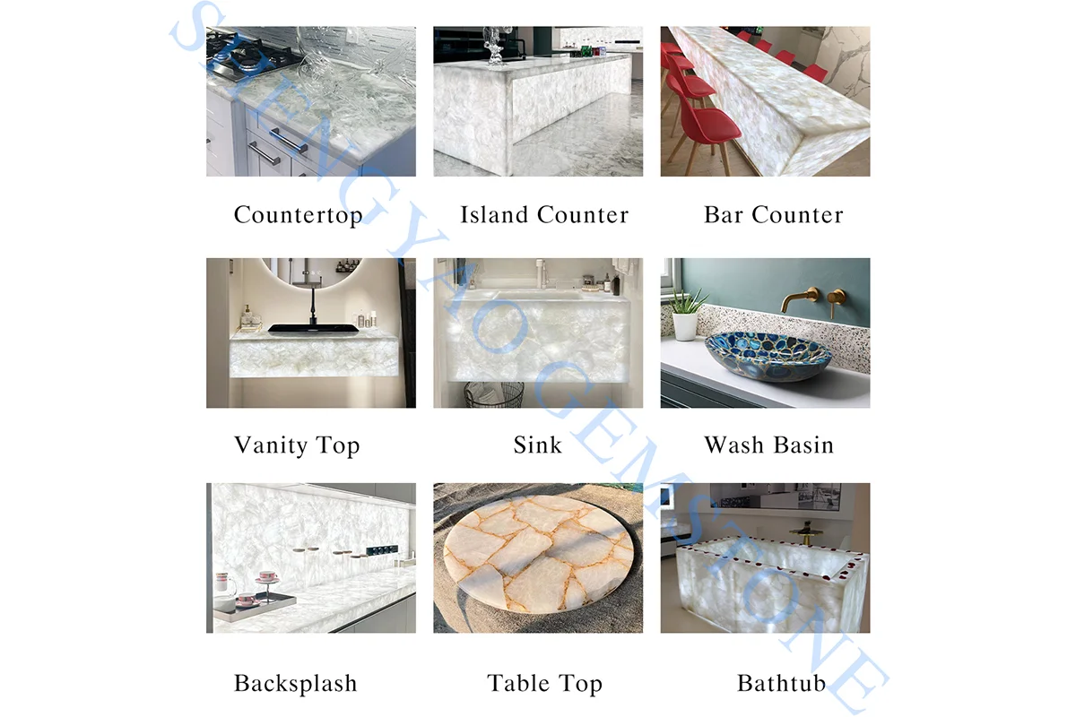 Semi Precious Stone slab factory supplier manufacturer