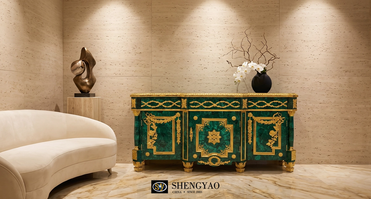 malachite side cabinet