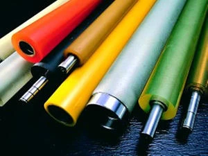 Manufacturer customize PU polyurethane iron pipe elastomer glue rolloer roll