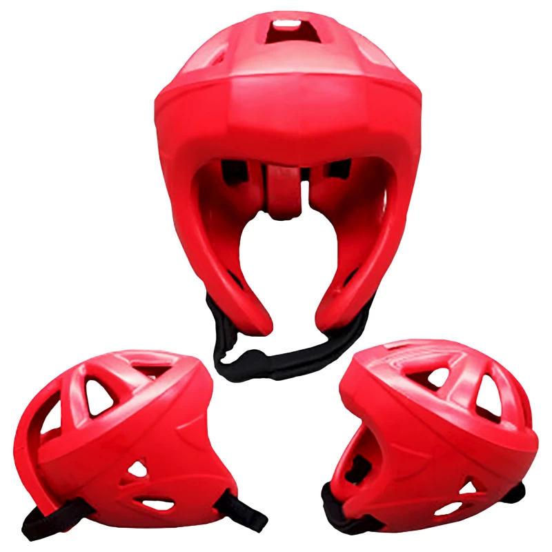PU 聚氨酯跆拳道頭盔護頭中國製造商保護面部和頭部舒適護具 PU 皮革