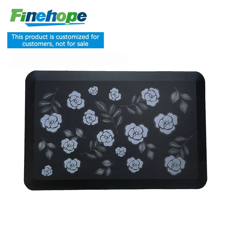 PU Kitchen Floor Mat Office Working Place Eco-friendly Indoor mats China Manufacturer Non-toxic Washable Laundry Foot Floor Mat