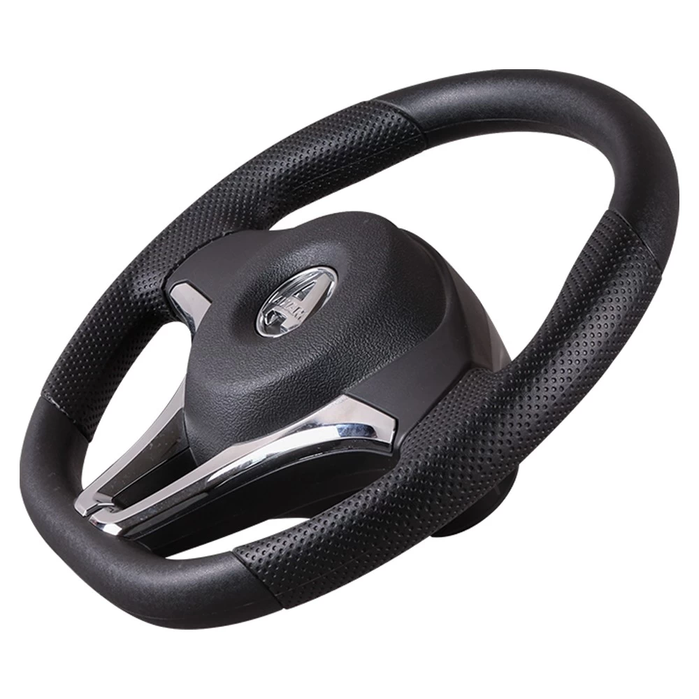 customize PU Polyurethane steering wheel China Manufacturer Classic Durable Spare Parts with Perforated Leather  water proof producer