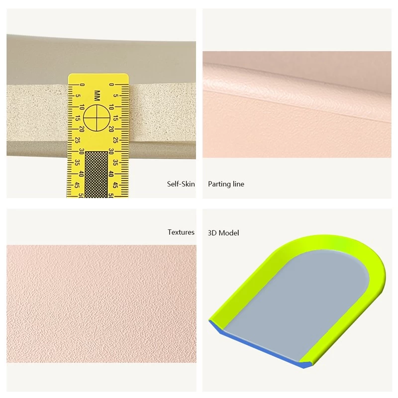 Supplier all size high quality PU material wall corner protect Polyurethane self skin warehouse parking equipments yellow strip