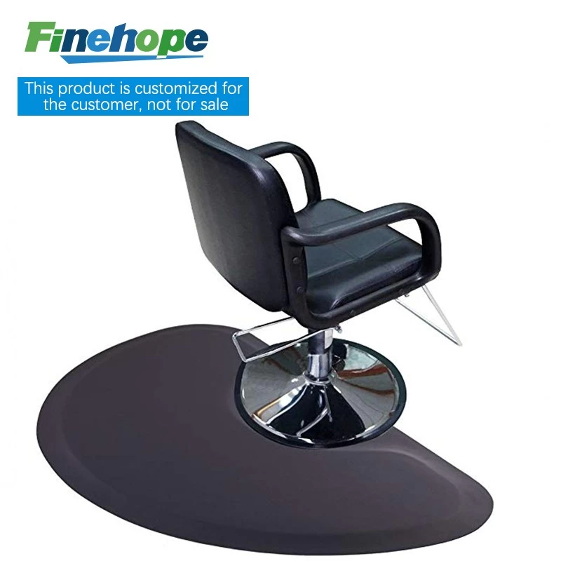Bulk ordering of polyurethane dirty and non-skid hairdressing salon chair floor mat in 2023 producer