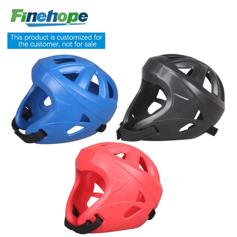 China PU Polyurethane professional safety helmet for boxing Boxing Taekwondo Helmets manufacturer