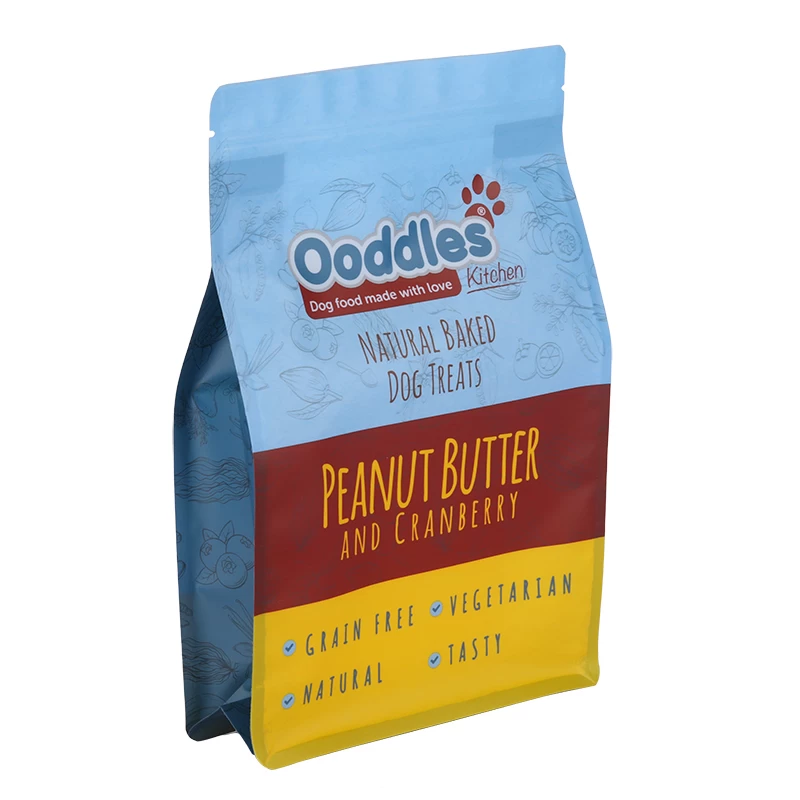Customized printing flat bottom coffee beans packaging bag plastic coffee bag