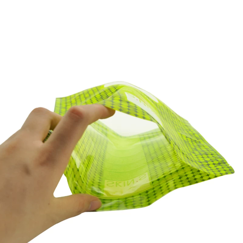 ถุงบรรจุภัณฑ์แบบผนึกพร้อมหน้าต่างใส Stand Up Mylar zipper Bags