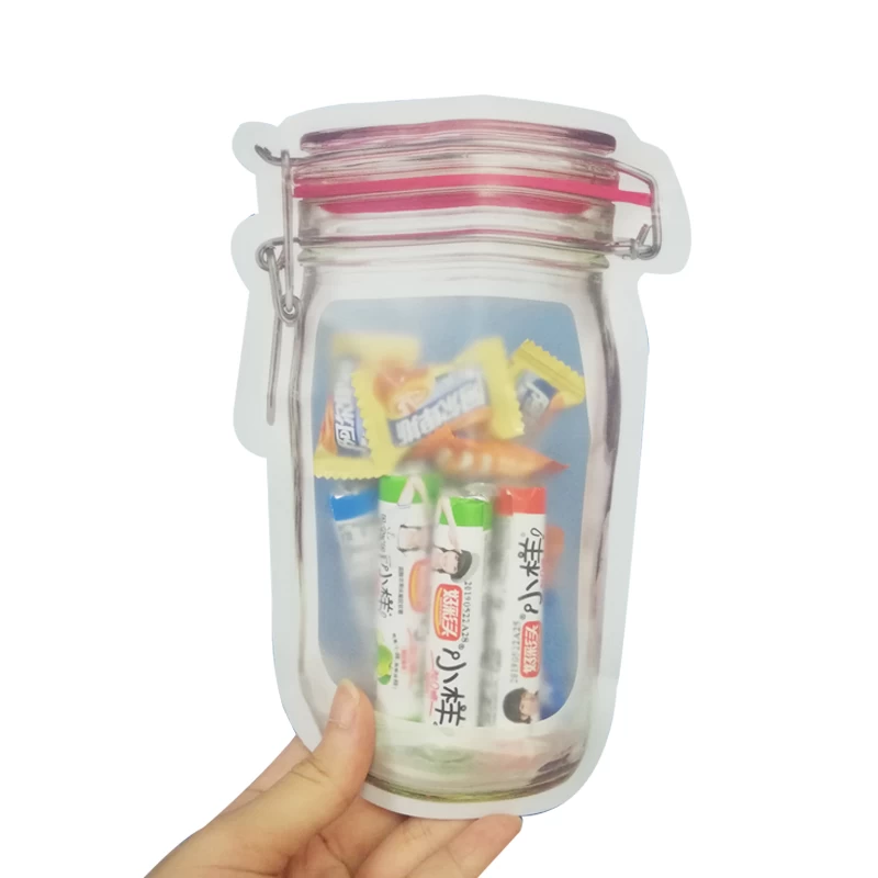 China Mason Jar stand up zipper shape bag manufacturer