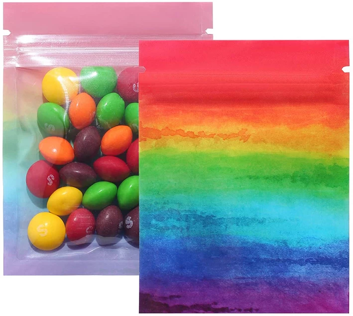 การพิมพ์แบบกราเวียร์แบบกำหนดเองถุงซีลสามด้านซิปล็อค Mylar Bag
