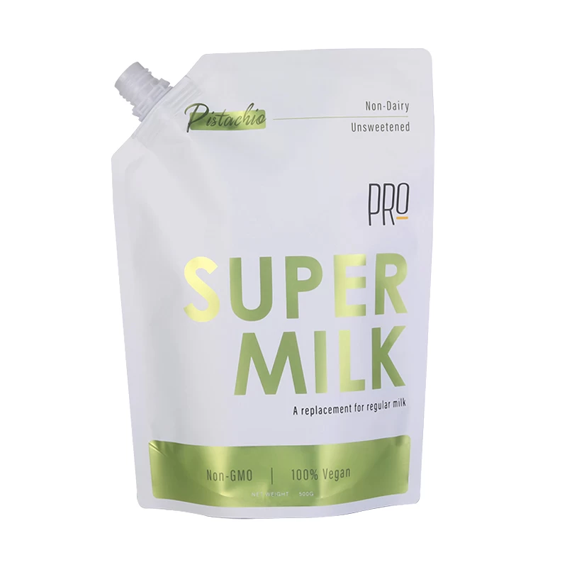 Flexible Reusable Standup Aluminum Foil Liquid Hair Conditioner Shampoo Packaging Spout Pouch