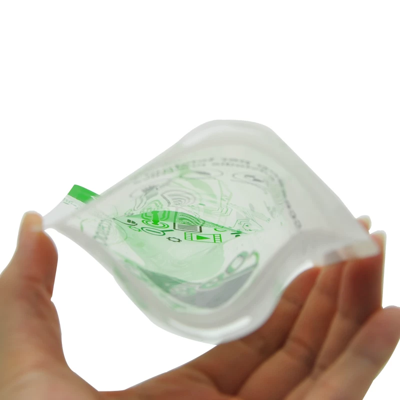 กระเป๋าใส่โทรศัพท์ Ziplock พลาสติกใสพิมพ์ลายแบบกำหนดเองพร้อมรูแขวน