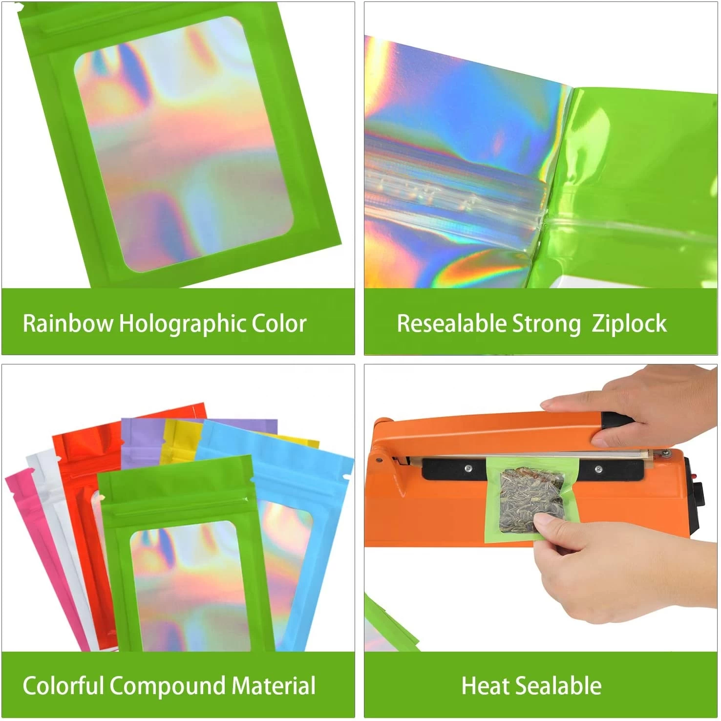 ถุงซีล 3 ด้าน ซองพลาสติก ziplock พร้อมหน้าต่างใส
