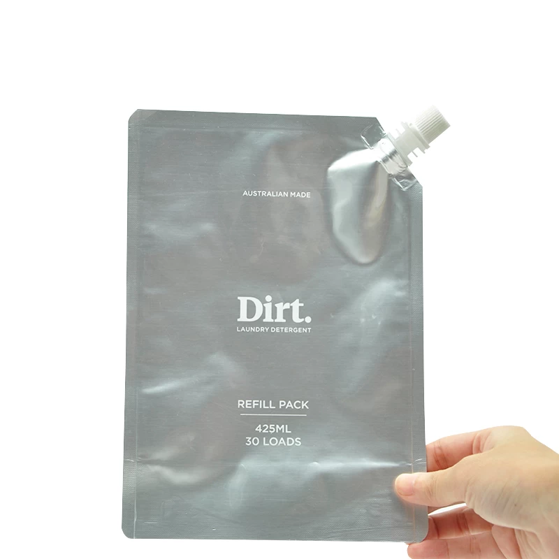 Aluminum foil Liquid Lotion Refill Pack Spout Pouch