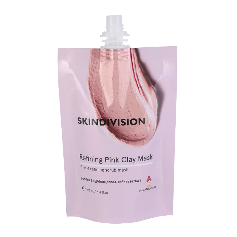 ถุงเติมเครื่องสำอางพิมพ์แบบกำหนดเอง Sanitizer สบู่ล้างมือ Liquid Spout Pouch