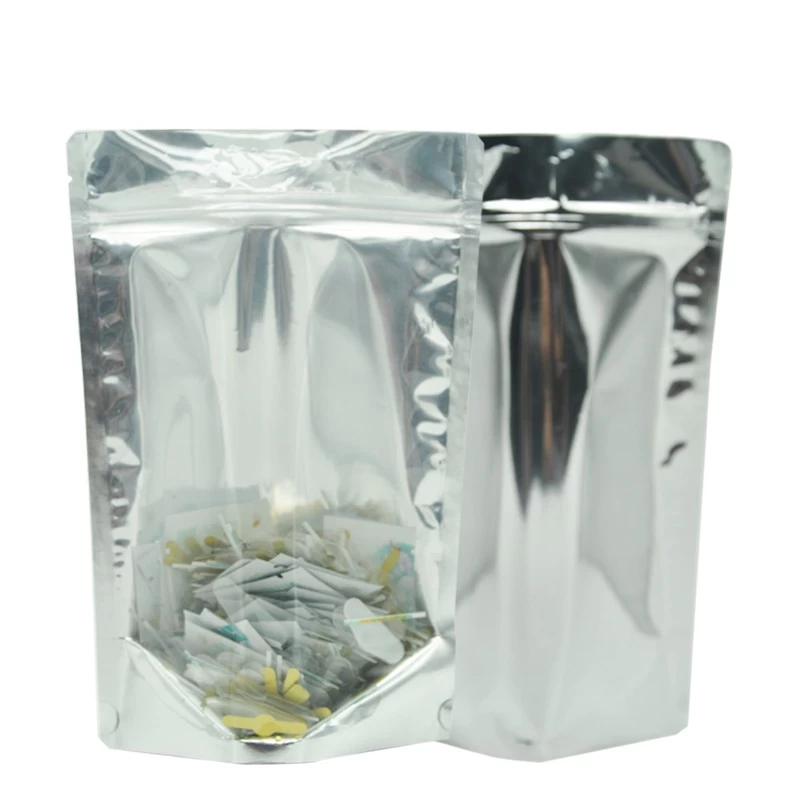 ซิปล็อค mylar แบบผนึกแบบกำหนดเองได้ยืนขึ้นกระเป๋าถุงบรรจุภัณฑ์พลาสติกเกรดอาหาร