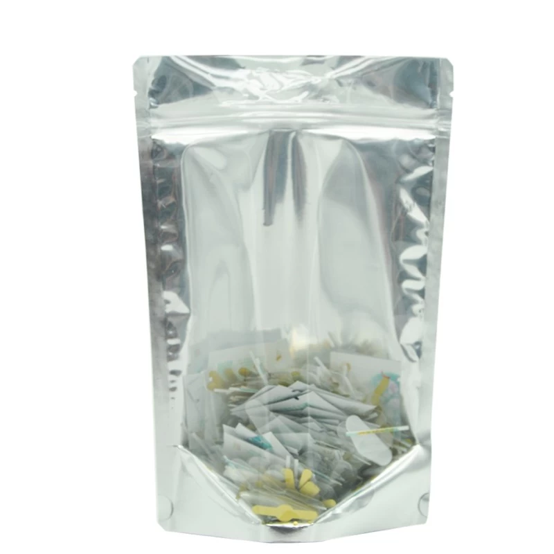 ซิปล็อค mylar แบบผนึกแบบกำหนดเองได้ยืนขึ้นกระเป๋าถุงบรรจุภัณฑ์พลาสติกเกรดอาหาร