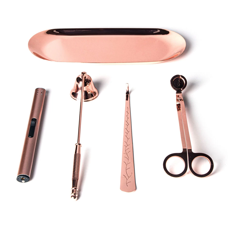 Rose Gold Candle Accessory Wick Trimmer Snuffer Supplier