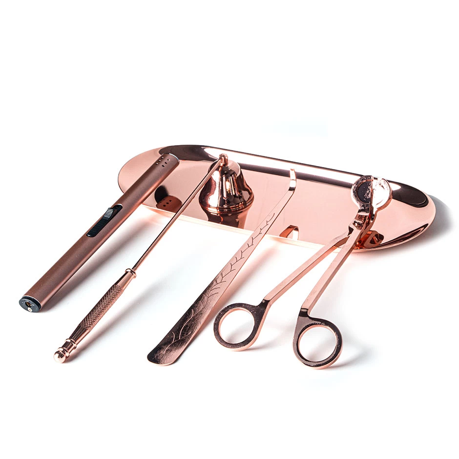 Rose Gold Candle Accessory Wick Trimmer Snuffer Supplier