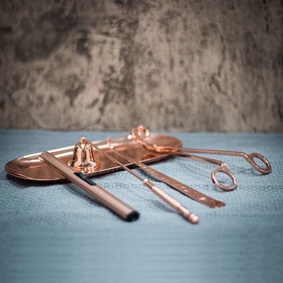 Rose Gold Candle Accessory Wick Trimmer Snuffer Supplier