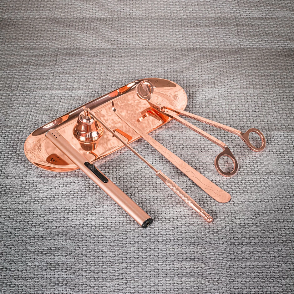 Rose Gold Candle Accessory Wick Trimmer Snuffer Supplier