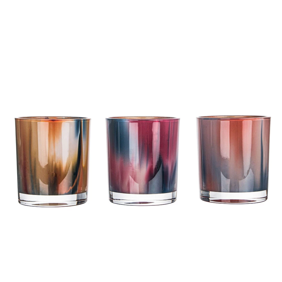 Fill 8oz Colored Glass Candle Containers