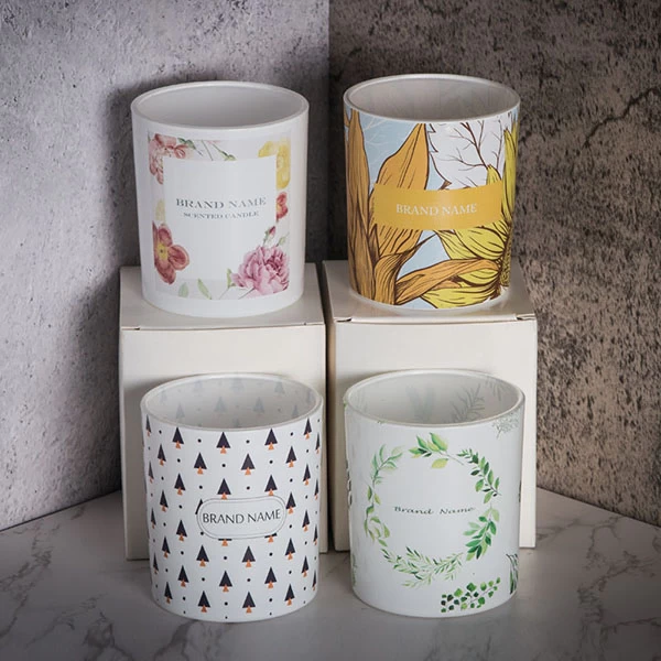 New Designs Over Wrapped Decal Candle Container China