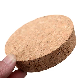 cork lid for borosilicate storage jar