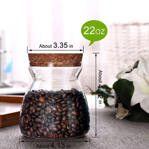 borosilicate glass storage jar