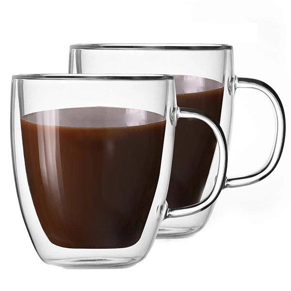 Borosilicate Glass Coffee Mugs 12 oz