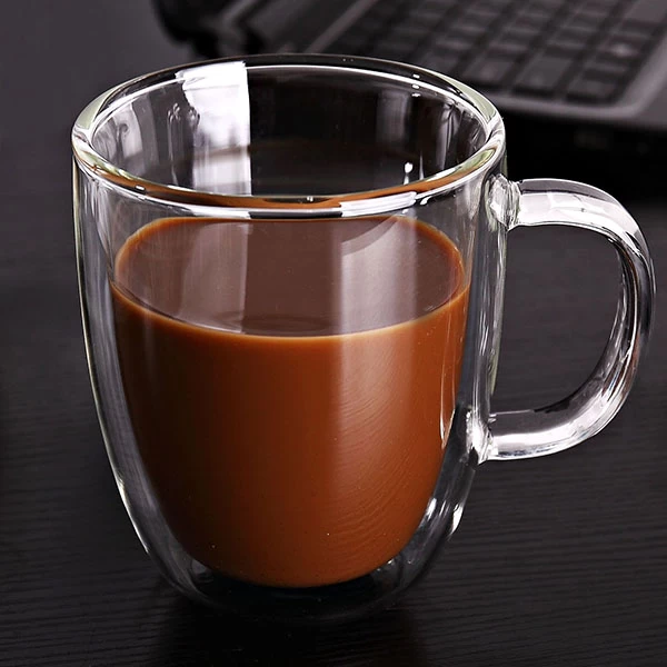 Borosilicate Glass Coffee Mugs 12 oz