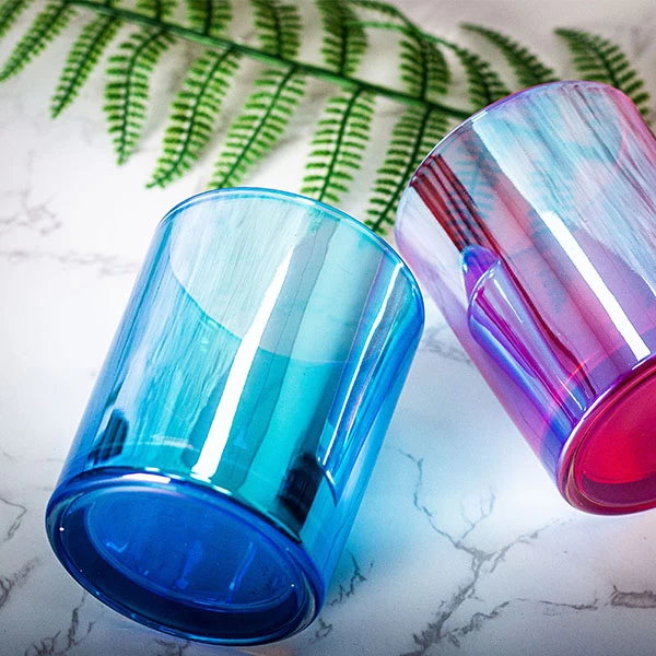 iridescent votive candle holder