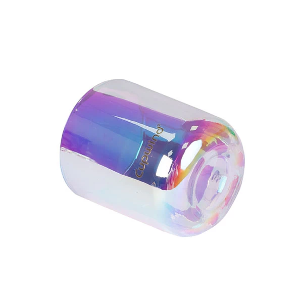iridescent candle vessles