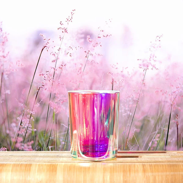 iridescent votive candle holders 2.5oz