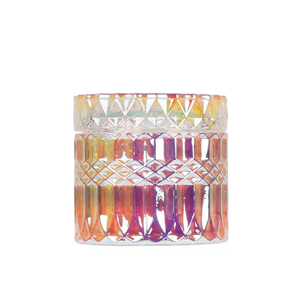 iridescent candle vessles
