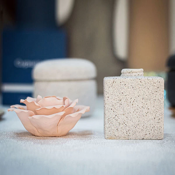 Home Fragrance زجاجة موزع سيراميك مربعة 6 أونصة