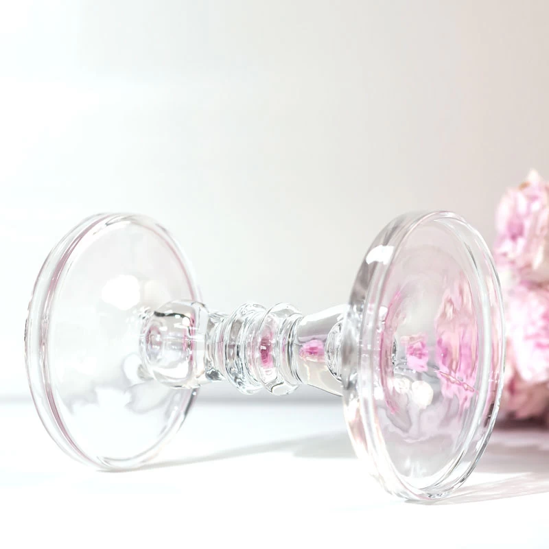 Handmade Glass Pillar, Taper, Candlestick Candle Holder D 5.11