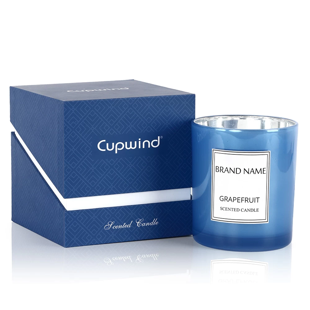 Unique Design Luxury Gift Box Ocean Blue for Scented Candle