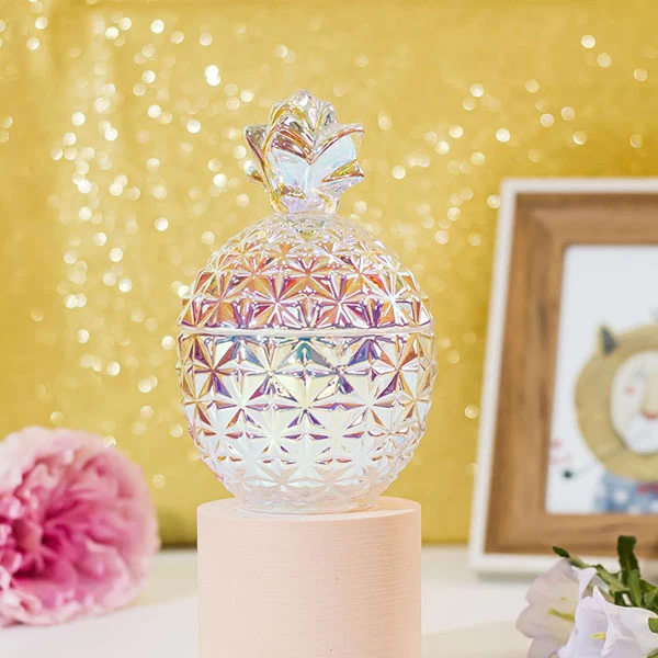 glassware pineapple candle jar