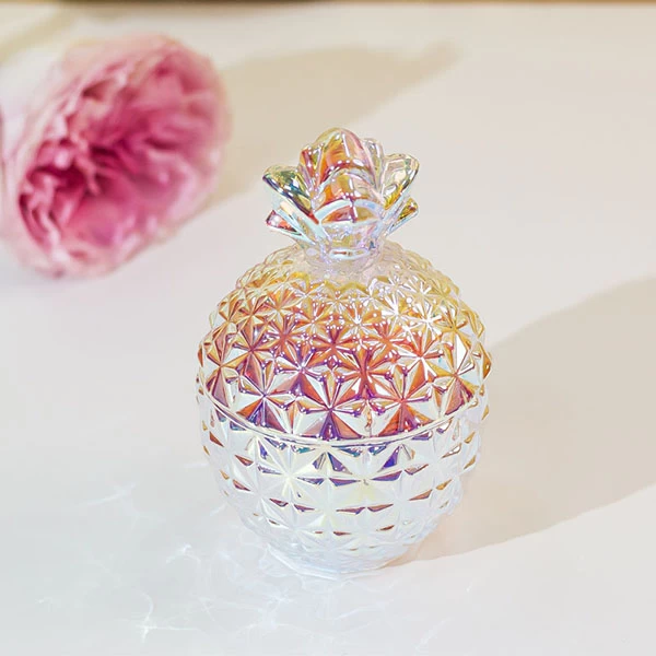 pineapple candle votive glass