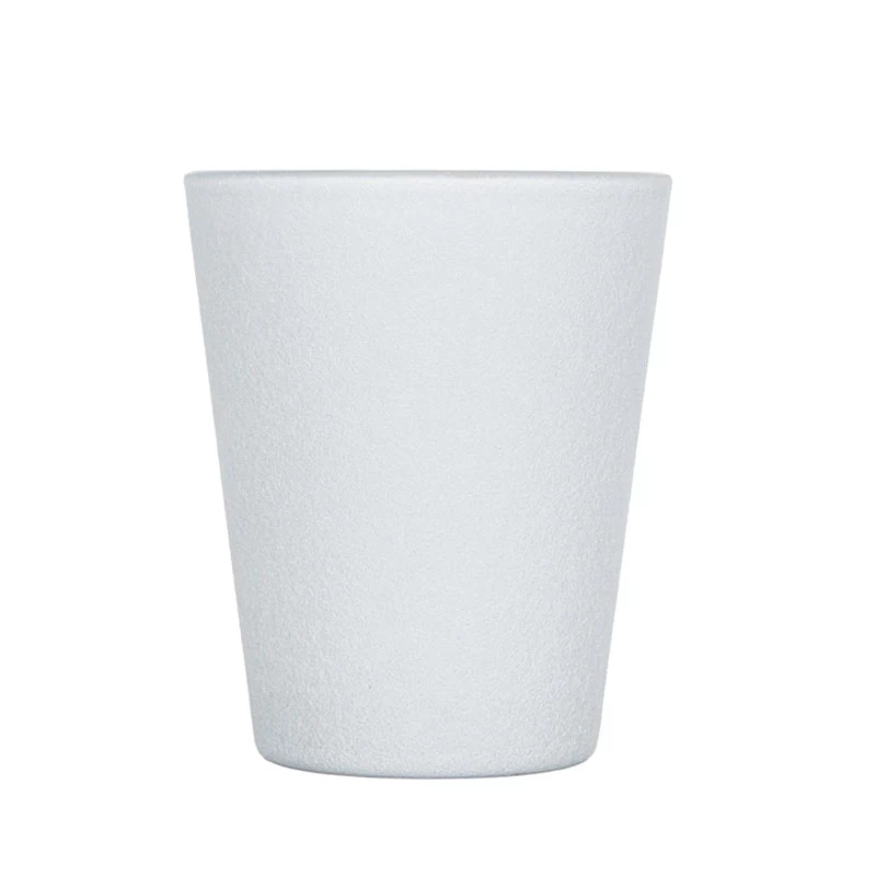 Portacandele in vetro bianco conico per decorazioni per la casa