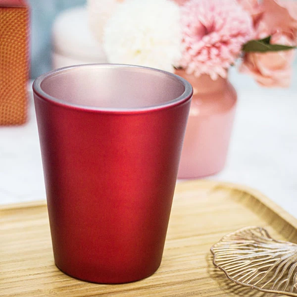 red candle holder