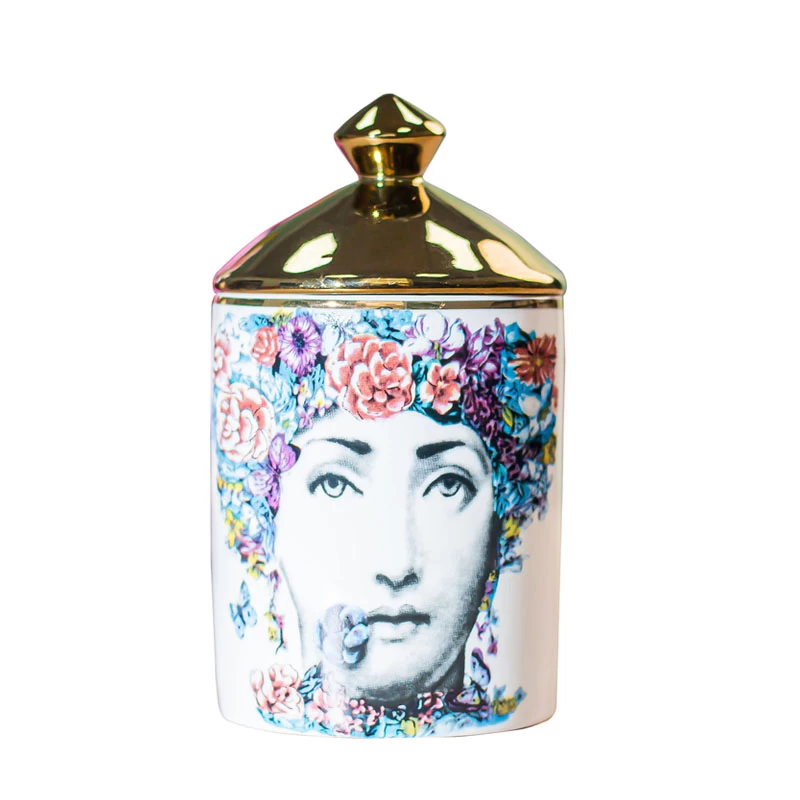 Ceramic Candle Holder Blossom Lady 9oz