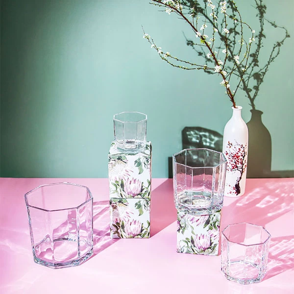 Octagonal candle holders