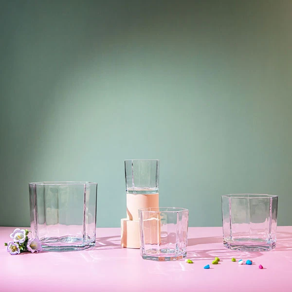 3 wick glass candle holder Supply