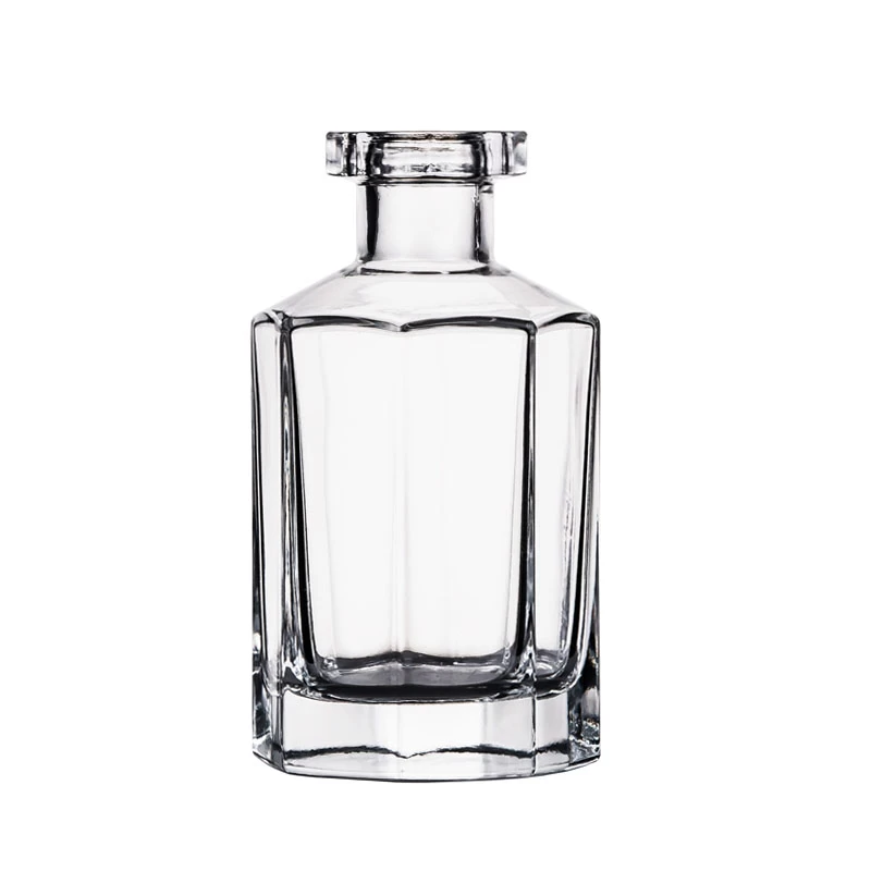 Empty 5.3oz Octangle Refillable Glass Diffuser Bottle with Fiber Sticks on Sale